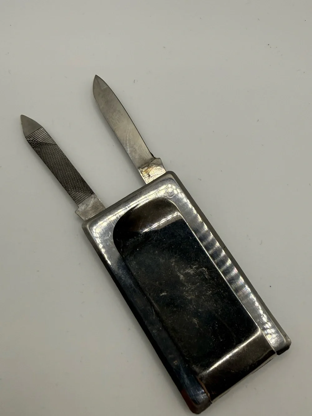 vintage multi-functional pocket knife money clip combo